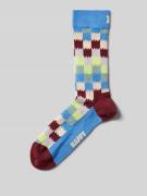 Happy Socks Socken mit Motiv-Stitching Modell 'Dizzy Check' in Mittelb...