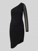 Lipsy Cocktailkleid aus Viskose-Mix mit One-Shoulder-Träger in Black, ...