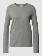 Fynch-Hatton Strickpullover aus Kaschmir mit Label-Detail in Hellgrau,...