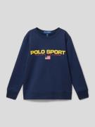 POLO SPORT Sweatshirt mit Label-Print in Marine, Größe S