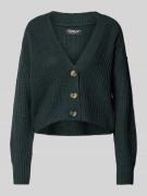 Only Strickcardigan mit V-Ausschnitt Modell 'CAROL' in Dunkelgruen, Gr...