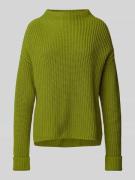 Selected Femme Strickpullover mit Turtleneck Modell 'SELMA' in Hellgru...