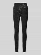 YAS Super Skinny Fit Leggings mit breitem Bund Modell 'AZZURRO' in Mit...