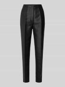 Marc Cain Feminine Fit Hose mit Bügelfalten in BLACK, Größe 34