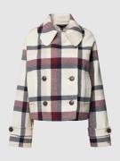 Tommy Hilfiger Jacke aus Woll-Mix mit Tartan-Karo in Sand, Größe 42