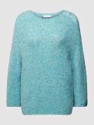 Rich & Royal Strickpullover mit Rundhalsausschnitt und 3/4-Arm in Tuer...