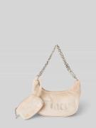 Juicy Couture Hobo Bag mit Strasssteinbesatz Modell 'KIMBERLY' in Sand...