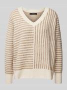 Vero Moda Comfort Fit Strickpullover mit Cross-Stripe-Muster Modell 'U...