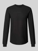 G-Star Raw Longsleeve mit Sturkturmuster in Black, Größe L