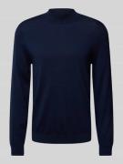 SELECTED HOMME Strickpullover mit Stehkragen Modell 'TRAY' in Dunkelbl...