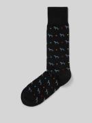 PAUL SMITH Socken mit Stukturmuster Modell 'HANK' in Black, Größe 40-4...