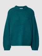 comma Casual Identity Strickpullover mit Rundhalsausschnitt in Petrol,...