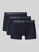 Tommy Hilfiger Trunks mit Label-Details im 3er-Pack in Marine, Größe L