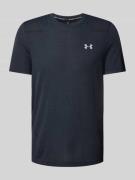 Under Armour T-Shirt mit Label-Print Modell 'Seamless' in Black, Größe...