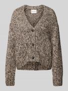 MARC O POLO Comfort Fit Strickjacke mit Melange-Muster in Hellgrau, Gr...