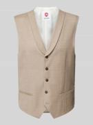 CG - Club of Gents Weste mit Reverskragen Modell 'PHILIPP' in Beige, G...