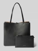 MARC O POLO Large Shopper aus edlem Rindleder in Black, Größe 1