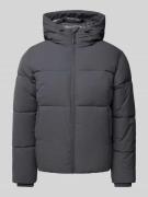 Jack & Jones Steppjacke mit Kapuze Modell 'VESTERBRO' in Anthrazit, Gr...