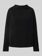 s.Oliver BLACK LABEL Sweatshirt mit Wasserfallausschnitt in Black, Grö...