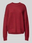 s.Oliver RED LABEL Strickpullover mit Strukturmuster in Rot, Größe 38