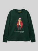 Polo Ralph Lauren Kids Longsleeve mit Motiv- und Label-Print in Gruen,...