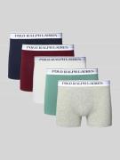 Polo Ralph Lauren Underwear Trunks mit elastischem Label-Bund im 5er-P...