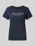 MARC O POLO T-Shirt mit Label-Print Modell 'MIX N MATCH' in Dunkelblau...