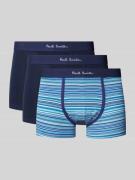 PAUL SMITH Trunks mit elastischem Logo-Bund im 3er-Pack in Marine, Grö...