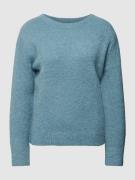 MARC O POLO Strickpullover mit Strukturmuster in Bleu, Größe S