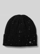 Liu Jo White Beanie mit Ziersteinbesatz Modell in Black, Größe 1