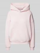 Review Hoodie mit Logo-Print in Rose, Größe L