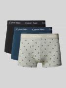 Calvin Klein Underwear Trunks aus Viskose mit Label-Bund im 3er-Pack i...