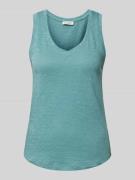 MARC O POLO Tanktop mit Rundhalsausschnitt in Aqua, Größe L