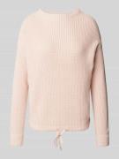 Jake*s Casual Oversized Strickpullover aus Viskose in Rosa, Größe L