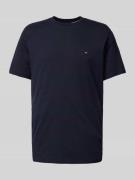 Tommy Hilfiger T-Shirt mit Logo-Stitching in Marine, Größe L