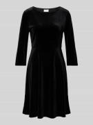 Vila Minikleid mit 3/4-Arm Modell 'VEFLY' in Black, Größe L