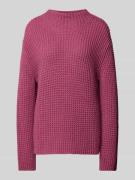 Marc O'Polo Denim Strickpullover mit Rundhalsausschnitt in Fuchsia, Gr...