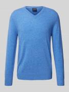 Christian Berg Men Wollpullover mit V-Ausschnitt und Kaschmir-Anteil i...