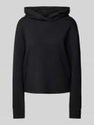 comma Oversized Hoodie mit elastischen Ärmelabschlüssen in Black, Größ...