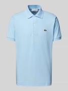 Lacoste Regular Fit Poloshirt mit Label-Patch in Hellblau, Größe L