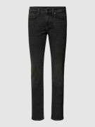 BOSS Orange Slim Fit Jeans mit Label-Detail Modell 'Delaware' in Dunke...