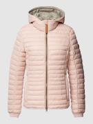 camel active Steppjacke mit Label-Details in Rose, Größe 40