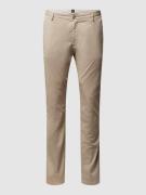 BOSS Slim Fit Chino mit Stretch-Anteil in Beige, Größe 54