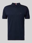 Tommy Hilfiger Regular Fit Poloshirt mit Logo-Stitching in Marine, Grö...