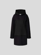 MM6 Maison Margiela Knielanges Sweatkleid mit Kapuze in Black, Größe L