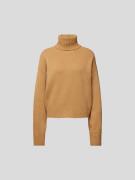 Filippa K Rollkragenpullover aus reiner Wolle in Camel, Größe S