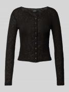 Gina Tricot Longsleeve mit U-Boot-Ausschnitt in Black, Größe L