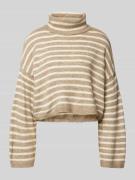 Only Cropped Strickpullover mit Rollkragen Modell ''TALIO' in Beige Me...