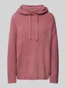 Jake*s Casual Hoodie aus Teddyfell in Altrosa, Größe L