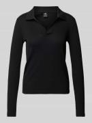 G-Star Raw Slim Fit Longsleeve mit V-Ausschnitt in Black, Größe L